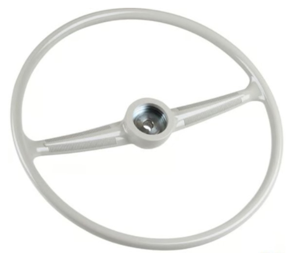 Lenkrad-VW-Bus-T1-Grau-Schwarz-silber